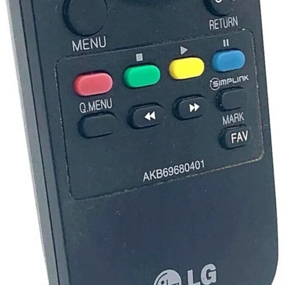 Genuine Original LG Remote Control Black Model AKB69680401 LCD LED HDTV Tested - Picture 6 of 11